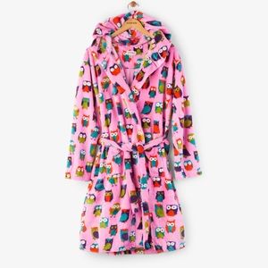 Hatley Party Owls Fleece Robe size XL